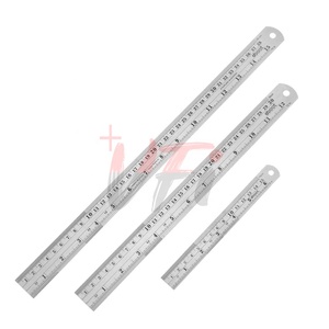 Stainless Steel Ruler 30cm - Metric Measuring Ruler For School, Office, Workshop