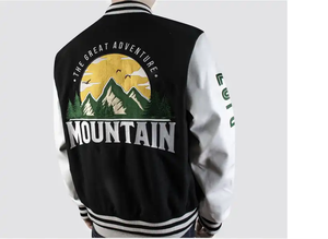 Veste universitaire pour hommes grande taille, broderie de logo personnalisée, laine/polyester, veste décontractée d'hiver, vente en gros - Product Image 5