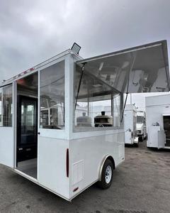 Free Shipping 10ft Mobile Wood-Fired Pizza Trailer Fully Equipped Outdoor Pizzeria Kitchen for Street Food & Catering Business - Product Image 2