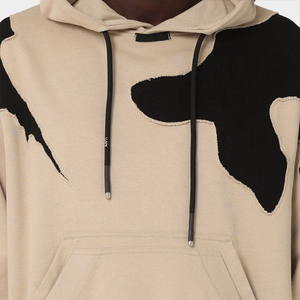 Sweat à capuche unisexe surdimensionné décontracté personnalisé 2025, doublure non tissée imperméable, broderie hivernale, 100% coton, poche - Product Image 3