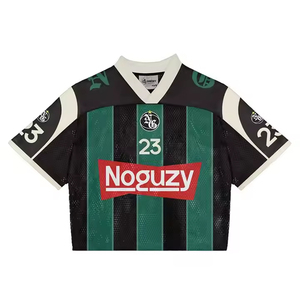 Equipo deportivo de alta calidad, camisetas recortadas de malla de lujo sublimadas, camiseta de fútbol americano, camiseta de fútbol Retro - Product Image 5