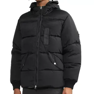 Veste d'hiver pour homme de haute qualité, personnalisée, décontractée, coupe-vent, rembourrée de coton, vêtements d'extérieur, chaude, couleur unie - Product Image 4