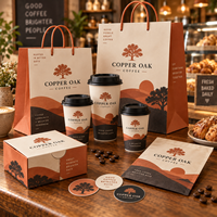 Solution d'emballage de café personnalisée AT PACK avec gobelets, sacs en papier, boîtes et accessoires pour la marque de café et les commandes à emporter