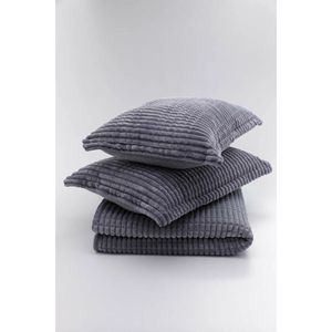 ชุดผ้าห่มสีแอนทราไซต์ 3 ชิ้น โมเดิร์นไลน์ - Product Image 2