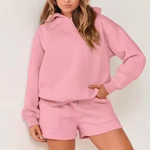 Ensemble de survêtement pour femmes, tendance, sportif, vêtements d'été, ensemble de survêtement et de shorts pour femmes, tenue d'été décontractée simple - Product Image 1