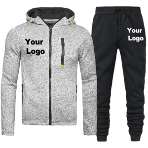 2024 ensemble de survêtement pour hommes avec logo personnalisé survêtement hommes manches longues avec capuche vêtements de sport en plein air costume pour hommes - Product Image 4