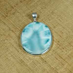 Colgante de Delfín de Larimar, Plata de Ley 925, Piedra Preciosa Calmante, Joyería Hecha a Mano, Elegante Regalo para Mujer - Product Image 3