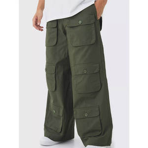 Pantalon cargo ample pour homme, pantalon décontracté multi-poches, durable et tendance - Product Image 4