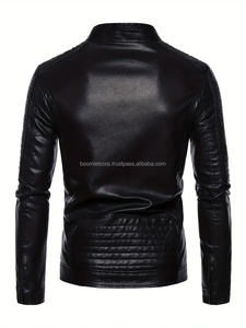 Chaquetas de cuero de vaca para hombre, chaquetas de cuero de calidad superior, transpirables, personalizadas para motocicleta, chaquetas de cuero genuino para hombre - Product Image 3