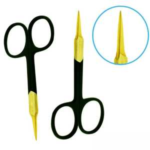 Tijeras Profesionales de Acero Inoxidable para Cejas, Nariz y Vello Facial, Rectas y Afiladas, Herramienta de Bordado Duradera para Cuidado Personal y Maquillaje - Product Image 1