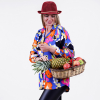 Vestido Casual de Viscosa con Estampado Floral Dulce para Mujer, Personalizado, con Hombros Caídos, Talla Grande, con Botones, Natural y Ecológico