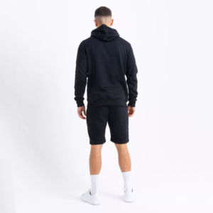 New Arrival <b>Men's</b> Mock Neck <b>Fleece</b> Hoodie & <b>Shorts</b> Sets OEM Blank Regular Fit Training Wear Sports Running 2XL Jogger Sets - Product Image 2