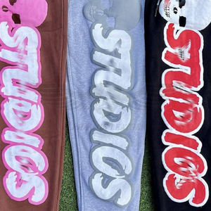 Léger meilleure vente Fitness Jogging fermeture éclair Style personnalisé contraste couleur hommes vêtements d'extérieur bouffée impression survêtements - Product Image 6