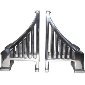 Top produit pont serre-livres argent aluminium nouveau Design 2025 brillant Table pièce maîtresse en gros luxe Vintage article de haute qualité - Product Image 1