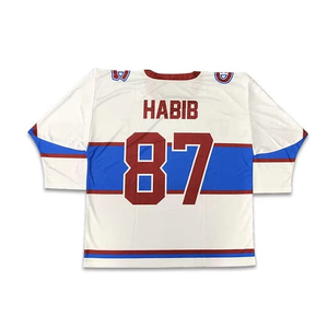 ชุดกีฬาโพลีเอสเตอร์ผ้าเจอร์สีระเหิดเสื้อฮ็อกกี้น้ำแข็งพิมพ์ลายโลโก้ตามสั่ง - Product Image 6