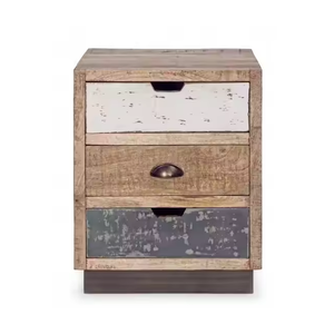 Mesita de noche de madera maciza con calidad de construcción superior y aspecto moderno elegante diseñado para una elegancia funcional en los dormitorios - Product Image 2