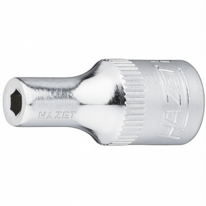 Hazet 1/4'' 6-Point Square <b>Socket</b> with Traction Profile and Knurling Durable Pliers for Professional Use - Product Image 3