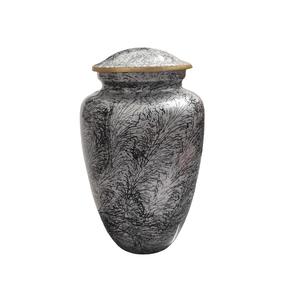 สติกเกอร์งานศพสำหรับผู้ใหญ่ทำจากอลูมิเนียมสีน้ำตาลโกศโลหะสำเร็จรูปสำหรับขี้เถ้าของมนุษย์สไตล์โมเดิร์นคลาสสิกยอดนิยม - Product Image 1