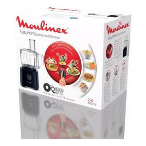 Procesador de Alimentos Moulinex Easy Force FP242810 de 800W, Capacidad de 2.4L, Color Negro - Product Image 2