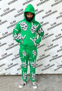 Conjunto Deportivo de Forro Polar 100% Algodón con Logotipo Personalizado, Ropa Deportiva Unisex para Gimnasio, Secado Rápido, Transpirable, Colores Personalizados - Product Image 5