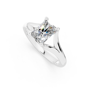 แหวนเพชรเม็ดเล็ก10K 14K 18K สำหรับงานแต่งงานสีขาวทอง - Product Image 3