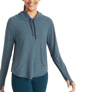 Sudadera con Capucha de Punto Formal de Verano, de Poliéster/Algodón, con Logotipo Frontal, Transpirable, de Color Sólido, Cuello Redondo, XG178 - Product Image 4