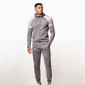 Chándal de lana a prueba de viento personalizado para hombre, ropa de entrenamiento de otoño e invierno de gran tamaño con logotipo impreso de talla grande para ropa de calle - Product Image 6