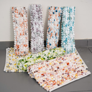 Alfombrillas de baño de micropoliéster de algodón suaves y cómodas hechas a mano, uso moderno absorbente para el hogar - Product Image 5