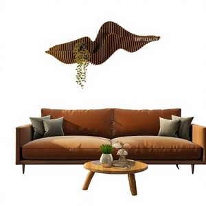 งานศิลปะตกแต่งผนังไม้แกะสลัก 3 มิติ แบบอาร์ตเดโค ดีไซน์พาราเมตริก ทำมือ สำหรับตกแต่งงานวันเกิด - Product Image 1