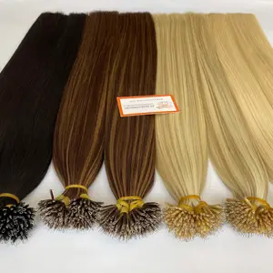 Vietnamese Human Hair Nano Tip Super Double Drawn Bone Straight Nano Tip Super Smooth And Silky Wholesale Price