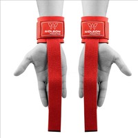 Sangles de puissance respirantes avec logo personnalisé pour musculation, gymnastique, exercice, sangles de levage en coton néoprène nylon pour l'haltérophilie