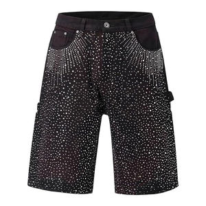 2025 <b>Men</b> Short Cotton <b>Jeans</b> Latest Design Shorts Wholesale Unique Style <b>Men</b> Rhinestone Shorts Lightweight <b>Men</b> Shorts - Product Image 1