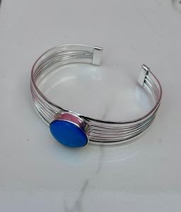 กำไลข้อมือทำมือโอปอลเงินสเตอร์ลิง925กำไลข้อมือสวยสำหรับผู้หญิง - Product Image 6