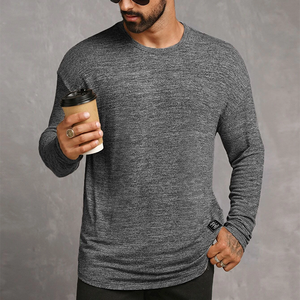 เสื้อยืดแขนยาวแฟชั่นสไตล์ไฮสตรีทใหม่สำหรับผู้ชาย ดีไซน์สวย ใส่สบาย คอกลม พรีเมียม ลำลอง - Product Image 1