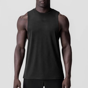 Débardeurs pour hommes, coupe ajustée, légers, coupe standard, débardeurs à séchage rapide, technologie anti-transpiration, col rond, stringer, utilisation en salle de sport, tendance - Product Image 1