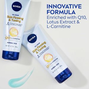 Crema en Gel Corporal Reafirmante y Tonificante Nivea con Ácido Hialurónico Q10 y Vitamina C, Tubo de 6.7 Onzas - Product Image 2