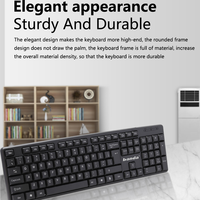 Fabrication chinoise clavier filaire personnalisé arabe arabe ordinateur portable de bureau PC meilleur OEM USB clavier filaire de bureau