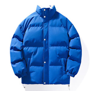 Grueso Puffer Down algodón Streetwear elegante personalizado Stand Collar chaqueta hombres frío invierno abrigos ropa chaquetas para hombres - Product Image 2