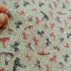 Cuir de vache imprimé papillon scintillant 3D effet papillon scintillant - Finition scintillante Chaussures, sacs et accessoires de luxe en stock - Product Image 6