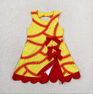 Robes courtes à volants au niveau du genou pour bébés filles, idéales pour le baseball, le softball, le yoga et les activités sportives - Product Image 3