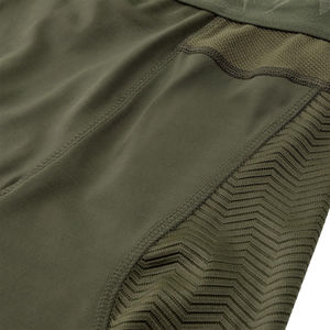 Logo personnalisé Short de course décontracté pour hommes avec doublure de compression Short d'entraînement de gymnastique en toile avec poche Service OEM - Product Image 5