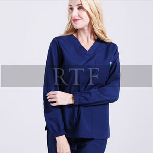 Uniforme médical unisexe à manches longues en spandex pour hommes, excellent design, uniformes d'hôpital pour médecins et infirmières, uniformes chirurgicaux tendance - Product Image 3