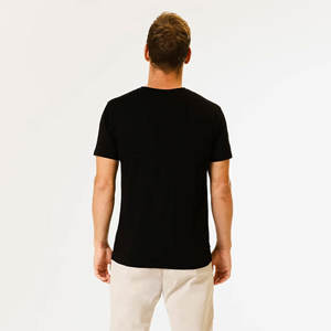 Noir Offre Spéciale toutes les tailles hommes t-shirt en gros coton mode décontracté personnalisé votre marque Logo en gros 100% coton t-shirt - Product Image 2