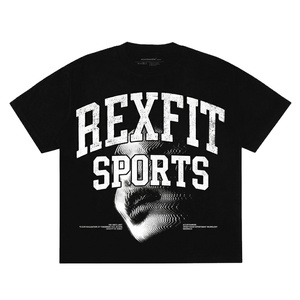Nouvelles collections de vêtements d'été, chemises à épaules tombantes, coupe décontractée, impression personnalisée du logo, t-shirts à épaules tombantes - Product Image 1
