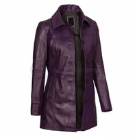 Damen Hochwertiger Atmungsaktiver Eleganter Langer Mantel Stilvoller Winter-Leder-Strickmantel Moderner Trenchcoat Modische Oberbekleidung
