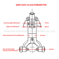 Ensemble de préhension d'outils Brother S2A 14T pour perceuse-visseuse Brother TC-S2A 14T ATC, pièces de rechange