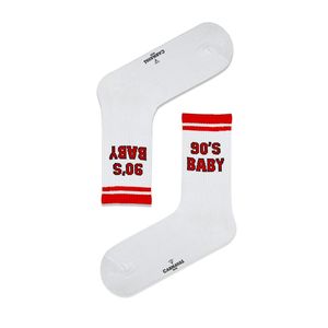 Chaussettes unisexes pour jeunes, motif coloré années 90, design rétro amusant, tissu tissé, vêtements de maison, TR non durable - Product Image 1