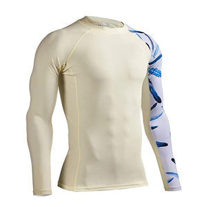 Maillot de bain Rashguard pour homme 2026 OEM ODM, imprimé numérique, manches longues, respirant, en spandex, Rashguard pour la gym, le surf, la plongée, protection UV - Product Image 2