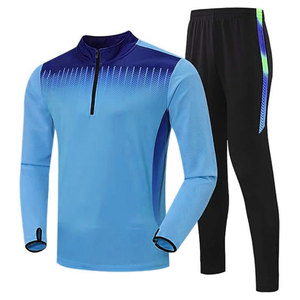 Nouveau design de veste de football survêtement de football à manches longues en gros vêtements de sport d'entraînement de football à fermeture éclair de qualité supérieure - Product Image 4