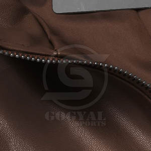 Chaqueta Casual Transpirable de Cuero Vacuno con Cuello Alto y Logotipo Frontal, Chaqueta de Invierno Ligera, Gran Venta - Product Image 5